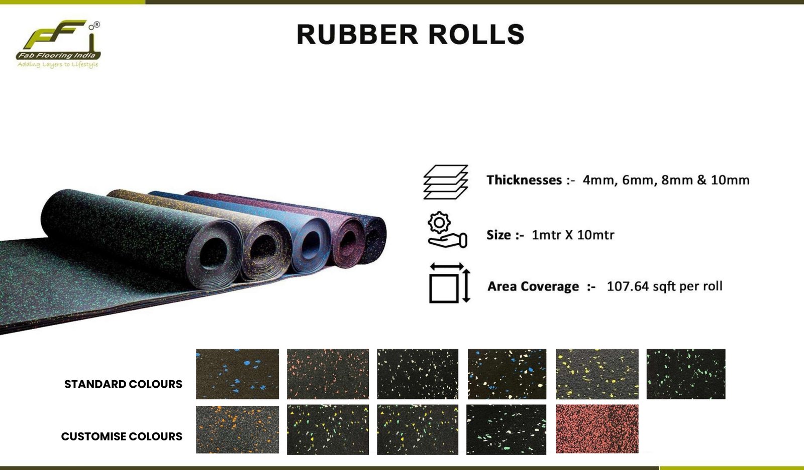 Premium EPDM Speckled Gym Tiles